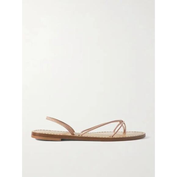 Amanu Women's Brown Mombasa Flat Strappy Leather Sandals Size 38 - Picture 3 of 8